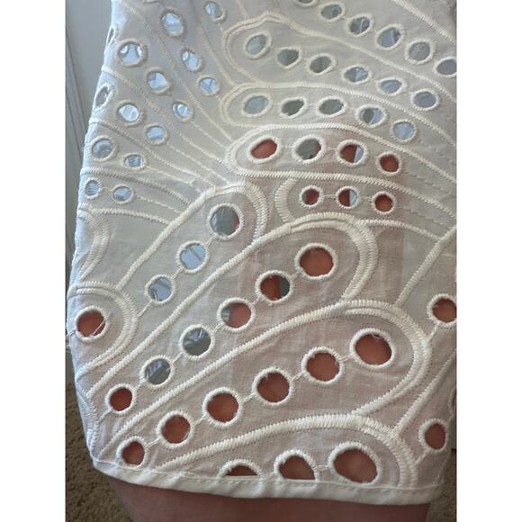 Charo Ruiz Ibiza Isabella White Eyelet Off Shoulder Maxi Dress Size Small - Picture 8 of 10